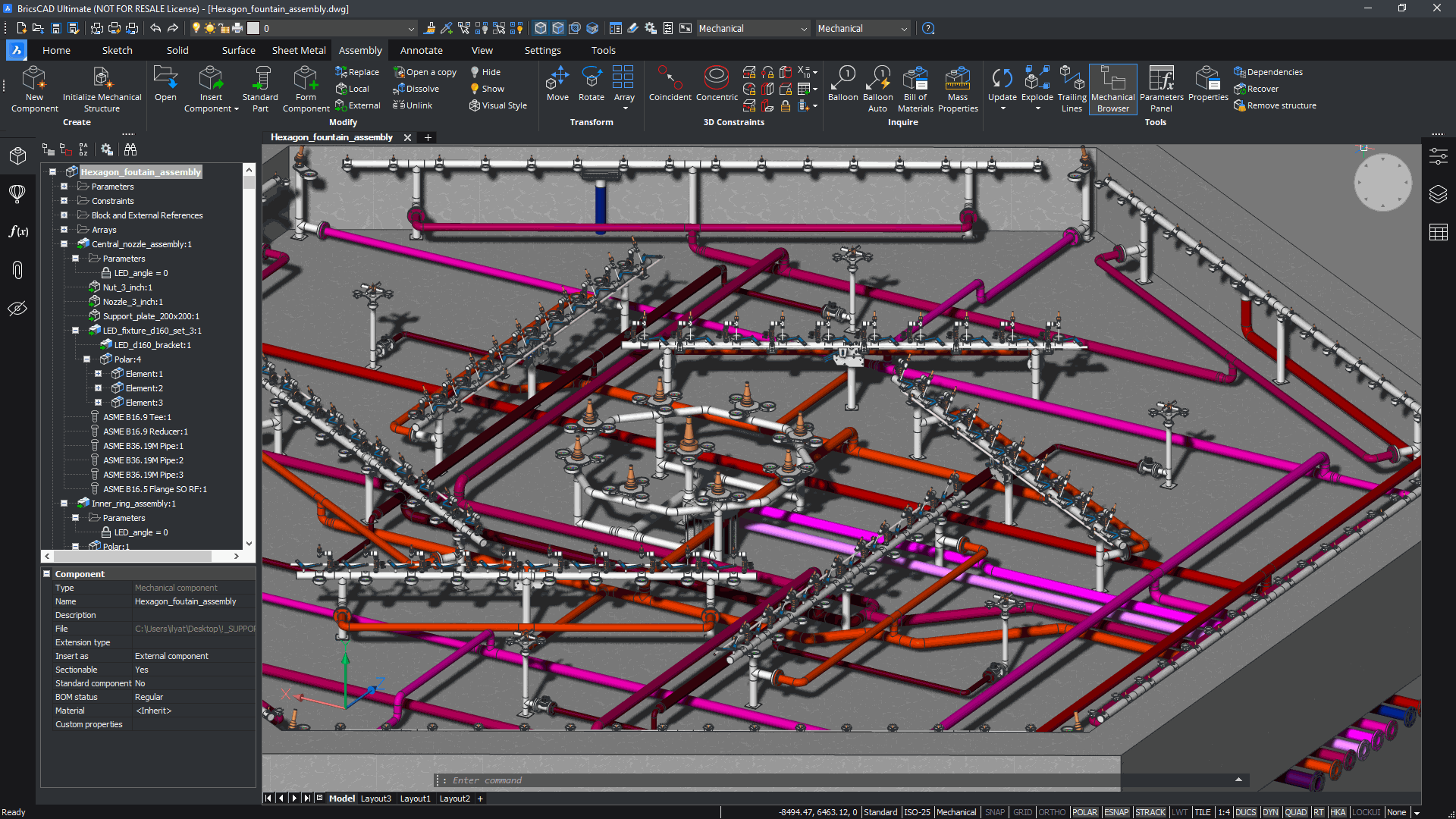 Mechsoft - BricsCAD - Mechanical - Numaralandırma